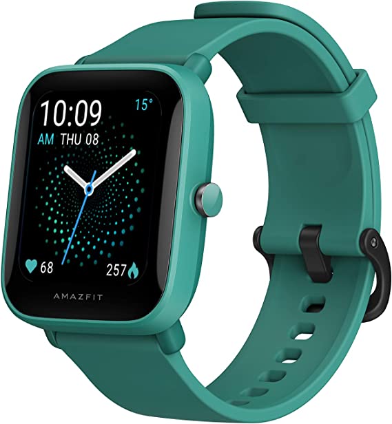 Amazfit Bip U Pro Smart Watch with Alexa Built-In for Men Women, GPS Fitness Tracker with 60+ Sport Modes, 5 ATM Water Resistant, for iPhone Android(Green)