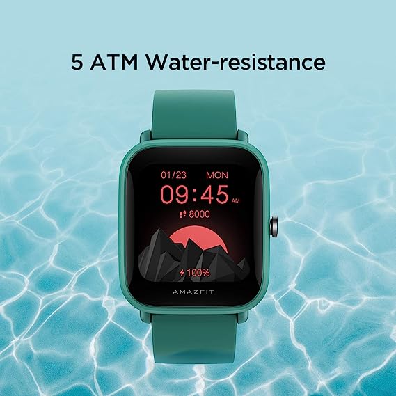 Amazfit Bip U Pro Smart Watch with Alexa Built-In for Men Women, GPS Fitness Tracker with 60+ Sport Modes, 5 ATM Water Resistant, for iPhone Android(Green)