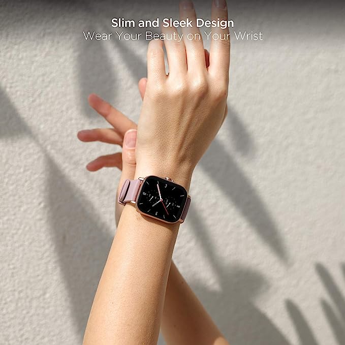 Amazfit GTS 2e Smart Watch for Women,14 Day Battery Life, Alexa Built-In, GPS, Heart Rate Sleep Blood Oxygen Monitor, 5 ATM Water Resistant, Android iPhone Compatible Fitness Tracker Watch-Purple
