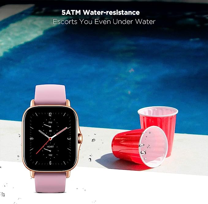 Amazfit GTS 2e Smart Watch for Women,14 Day Battery Life, Alexa Built-In, GPS, Heart Rate Sleep Blood Oxygen Monitor, 5 ATM Water Resistant, Android iPhone Compatible Fitness Tracker Watch-Purple